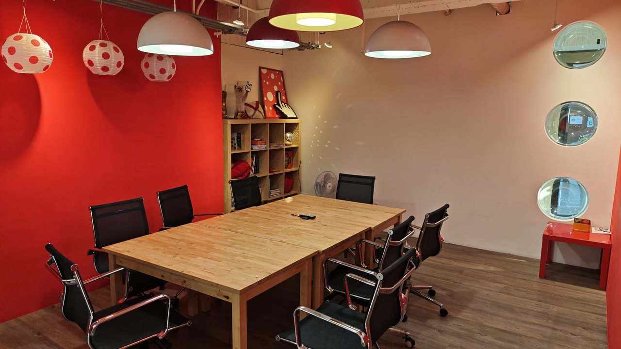 The red meeting room